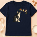 T-shirt chat Patoume – T-shirt Oiseaux – Bleu marine