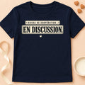 T-shirt chat Patoume – T-shirt Niveau de coopération – Bleu marine