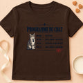 T-shirt chat Patoume – T-shirt Programme du Chat – Chocolat