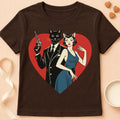 T-shirt chat Patoume – T-Shirt Agent – Chocolat