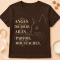 T-shirt chat Patoume – T-Shirt Angel – Chocolat