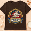 T-shirt chat Patoume – T-shirt Ordre du canapé – Chocolat