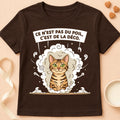 T-shirt chat Patoume – T-Shirt Déco – Chocolat