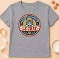 T-shirt chat Patoume – T-shirt Mon vrai propriétaire – Gris