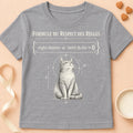 T-shirt chat Patoume – T-shirt Formule du respect – Gris
