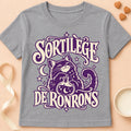 T-shirt chat Patoume – T-shirt Sortilège de ronrons – Gris