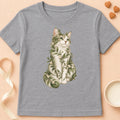 T-shirt chat Patoume – T-shirt Chat Nature – Gris