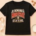 T-shirt chat Patoume – T-shirt Demandé – Noir