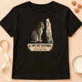 T-shirt chat Patoume – T-shirt Fantôme – Noir