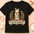 T-shirt chat Patoume – T-shirt Attendu 4 minutes – Noir