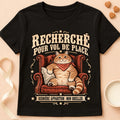 T-shirt chat Patoume – T-shirt Wanted – Noir