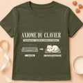 T-shirt chat Patoume – T-shirt Axiome du clavier – Vert kaki