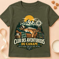T-shirt chat Patoume – T-shirt Sur moi – Vert kaki