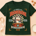 T-shirt chat Patoume – T-shirt Parti Ronron – Vert sapin