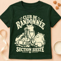 T-shirt chat Patoume – T-shirt Section sieste – Vert sapin