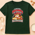 T-shirt chat Patoume – T-shirt Je commence Lundi le régime – Vert sapin
