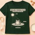 T-shirt chat Patoume – T-shirt Equilibre thermique – Vert sapin