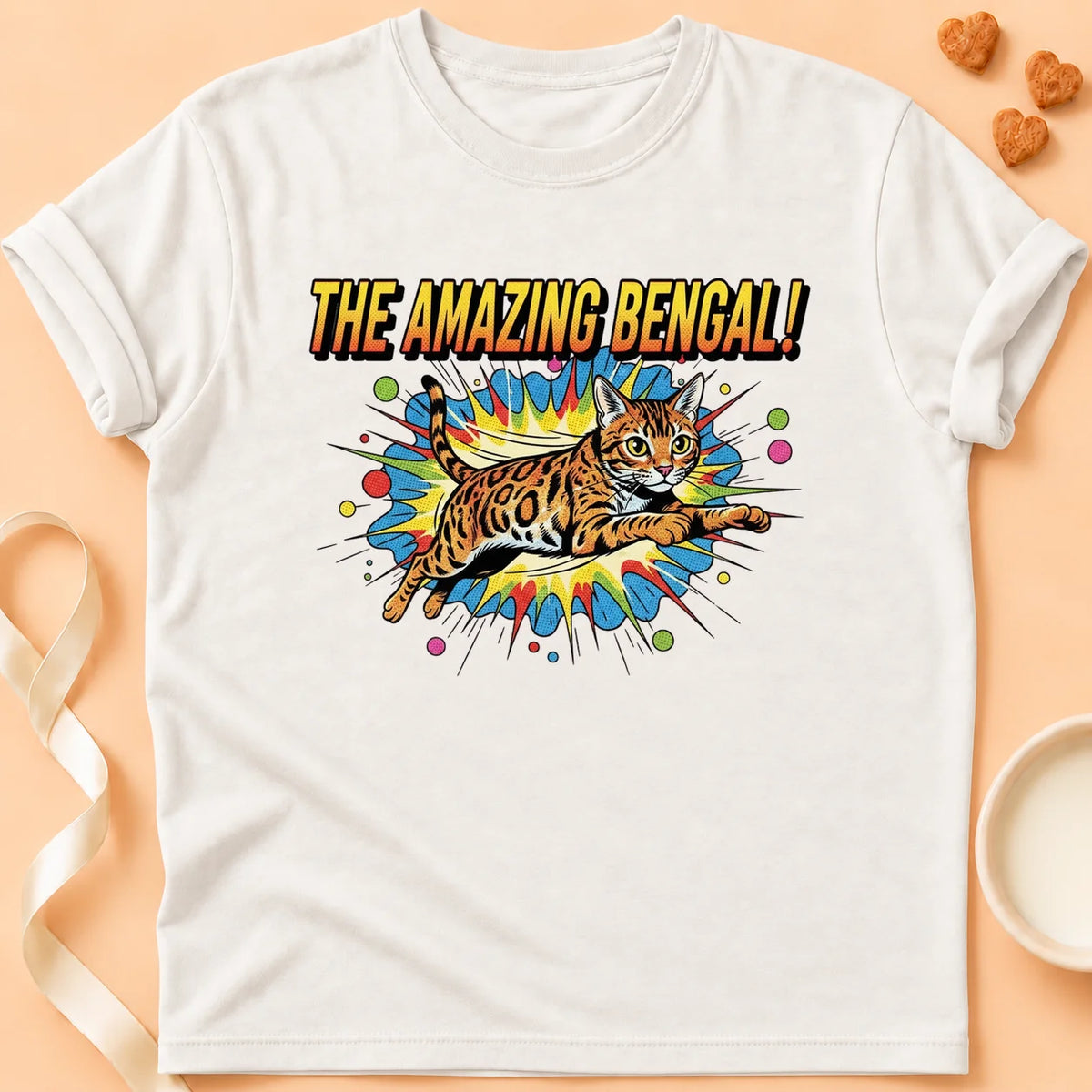 T-shirt chat Patoume – T-Shirt Amazing – Blanc