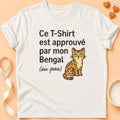 T-shirt chat Patoume – T-Shirt Approuvé – Blanc