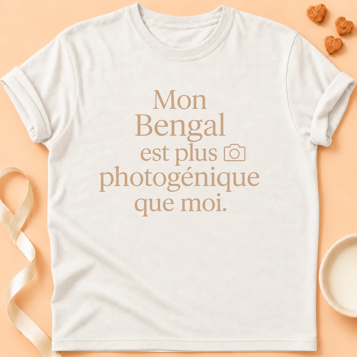 T-shirt chat Patoume – T-Shirt Insta – Blanc