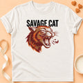 T-shirt chat Patoume – T-Shirt Savage – Blanc