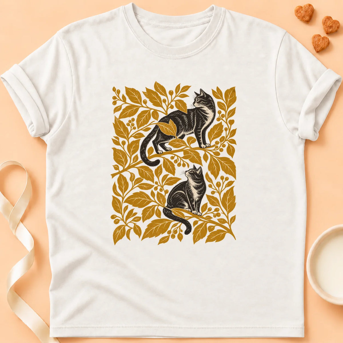 T-shirt chat Patoume – T-shirt Notre manière – Blanc