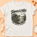 T-shirt chat Patoume – T-shirt Toujours a l’affut – Blanc