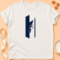 T-shirt chat Patoume – T-shirt Je passais juste voir – Blanc