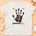 T-shirt chat Patoume – T-shirt Présence féline – Blanc