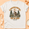 T-shirt chat Patoume – T-shirt On va loin – Blanc