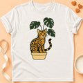 T-shirt chat Patoume – T-Shirt Plante – Blanc